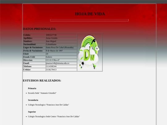 Website screenshot