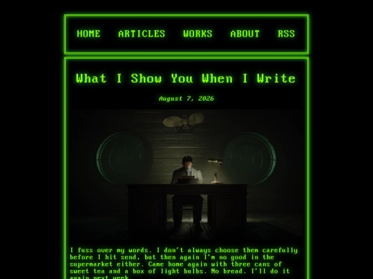 articles/write screenshot