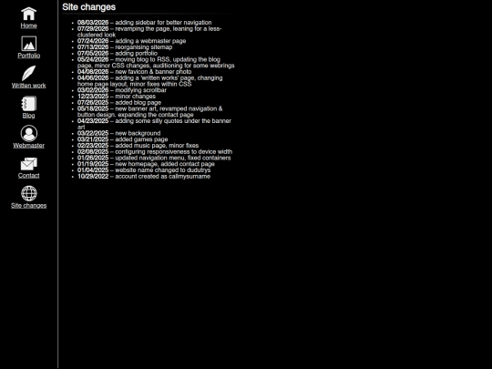 changes screenshot