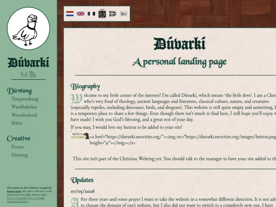 Website screenshot