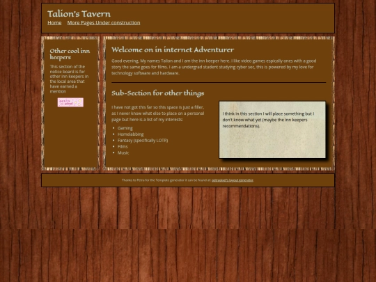 Website screenshot
