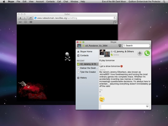 skype screenshot
