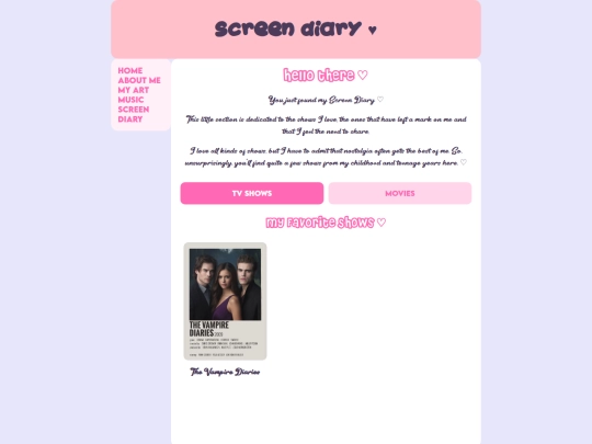 screen-diary screenshot