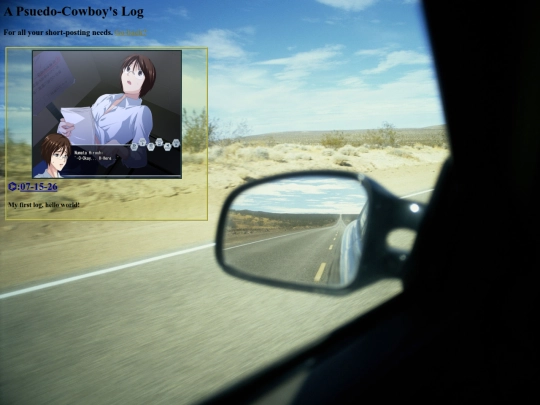 log screenshot