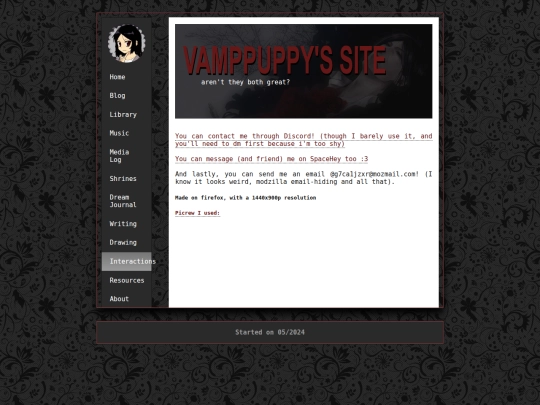 Website screenshot