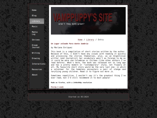Website screenshot