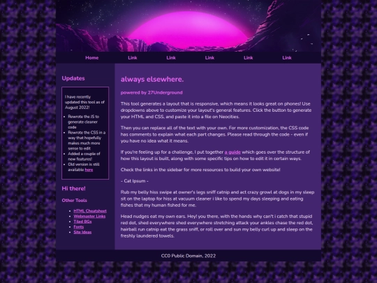 Website screenshot