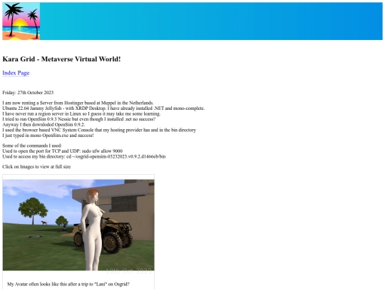 blog screenshot