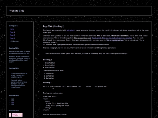 Website screenshot