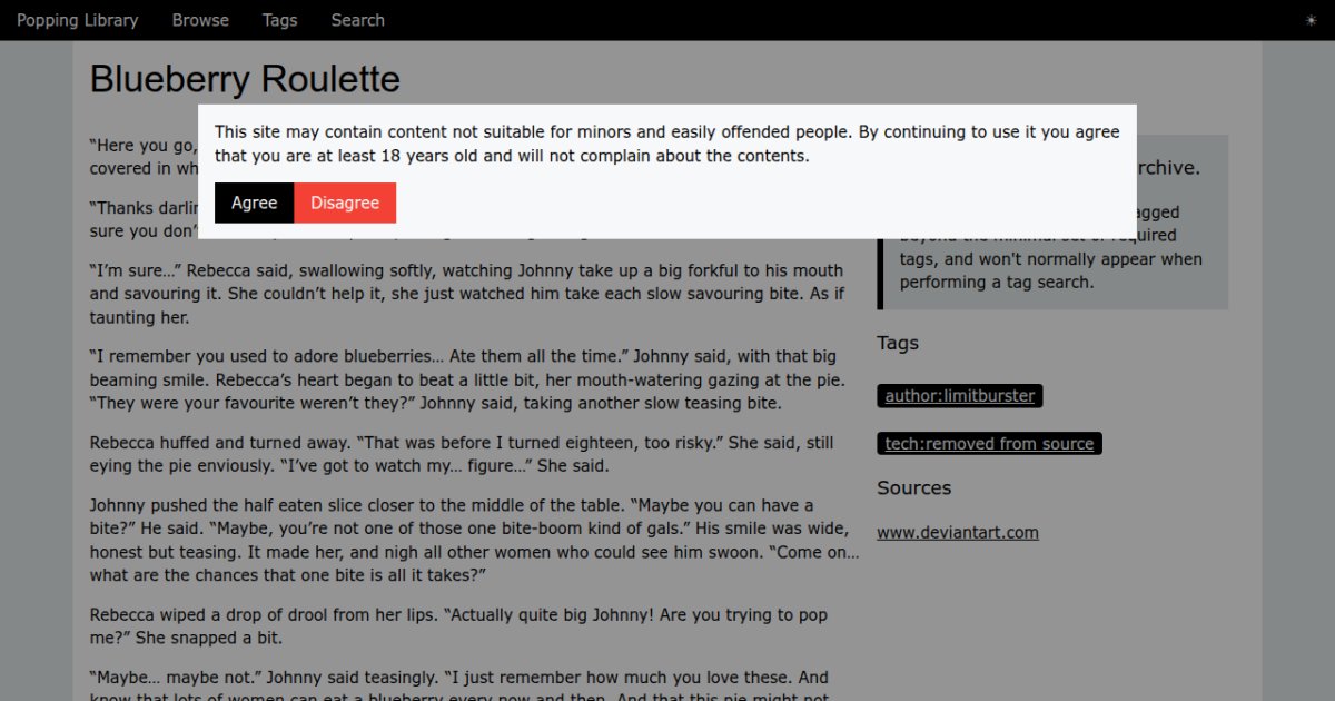 Popping Library :: Blueberry Roulette