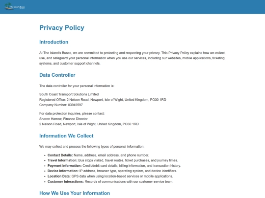 Website screenshot