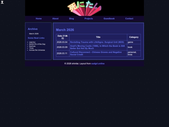 Website screenshot