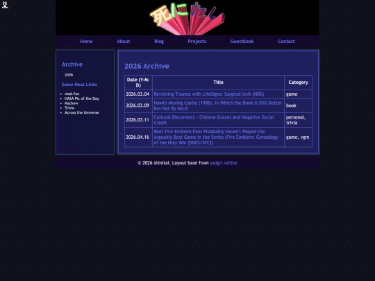 Website screenshot