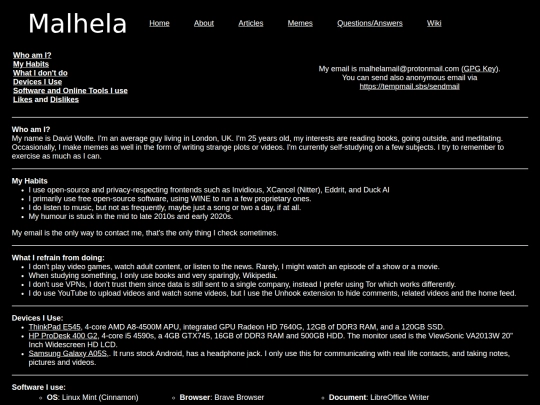 Website screenshot