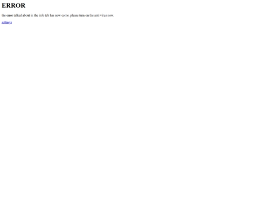 ERROR screenshot