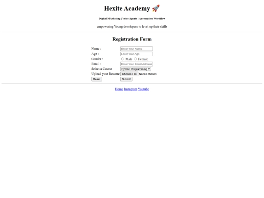 Website screenshot