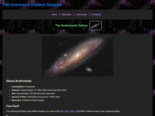 galaxies/andromeda screenshot