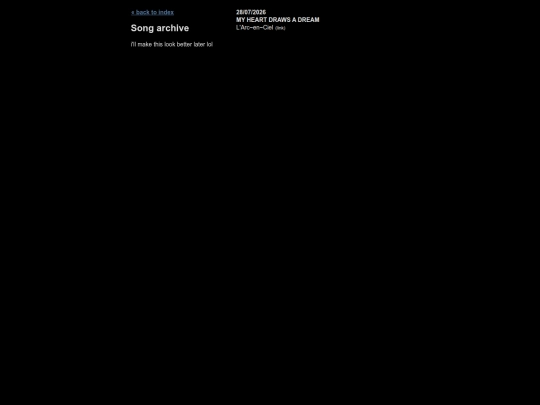 song_archive screenshot