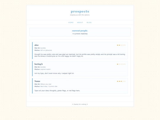 prospect screenshot