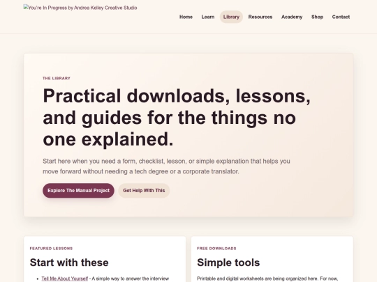 library screenshot