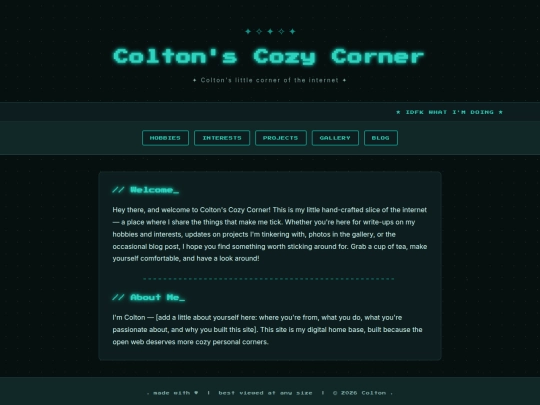 Website screenshot