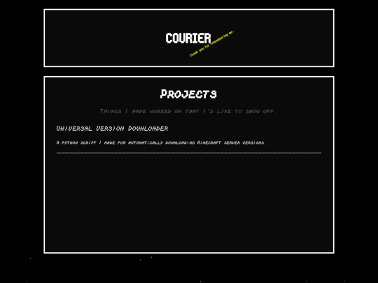 Website screenshot