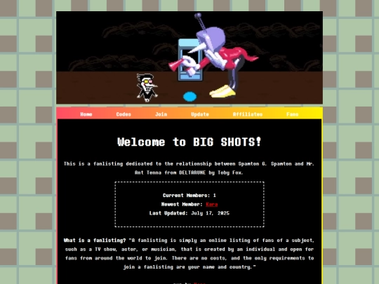 Website screenshot