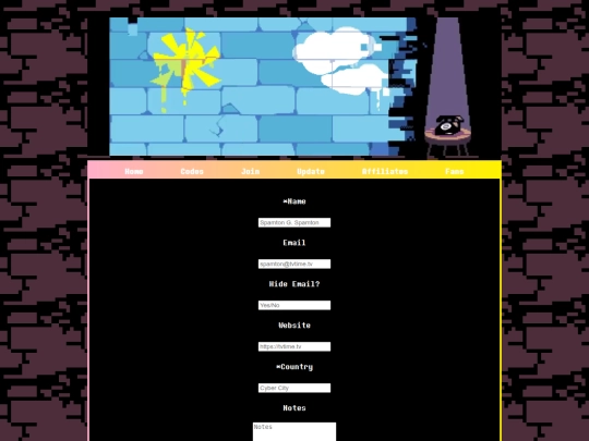 Website screenshot