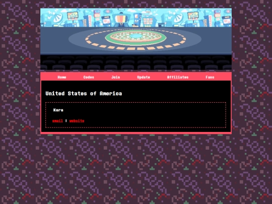 Website screenshot