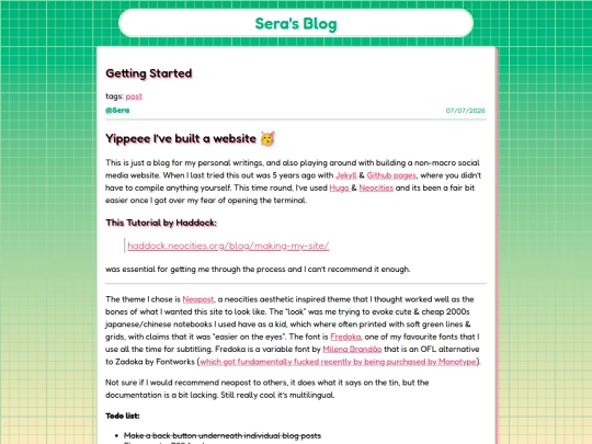 posts/start screenshot