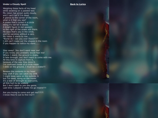 lyrics-under-a-cloudy-spell screenshot