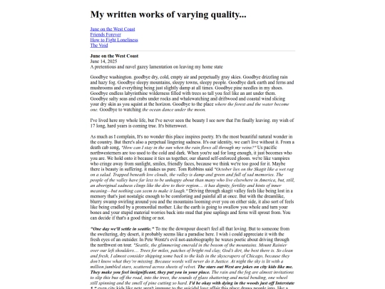 writing screenshot