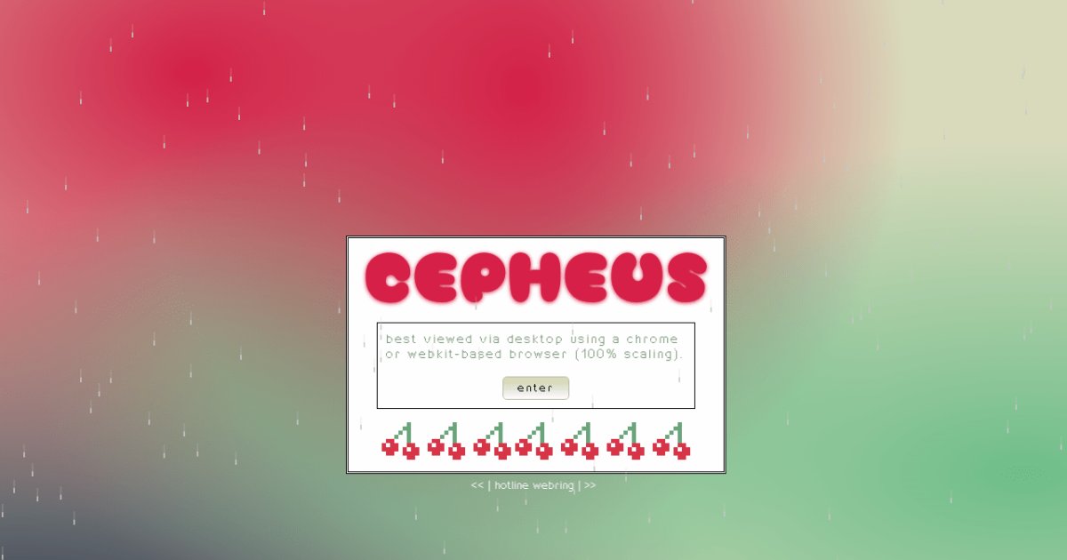 cephalus様 オーダーご相談ページ （cepheus;）