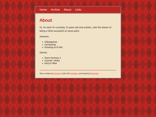 Website screenshot
