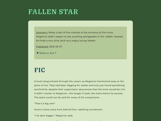 Website screenshot