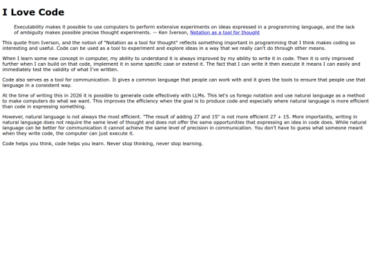 blog/i-love-code screenshot
