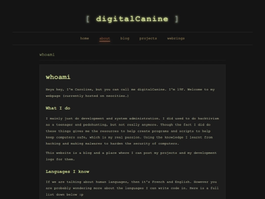 Website screenshot
