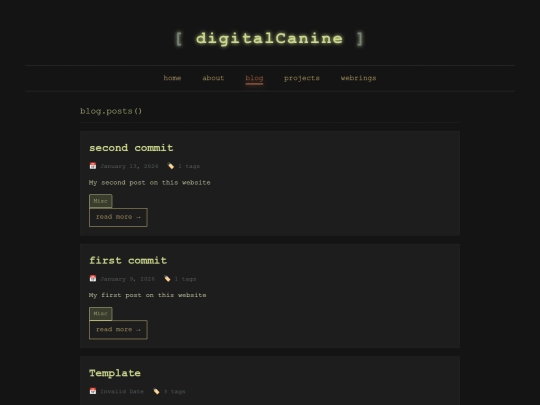 Website screenshot