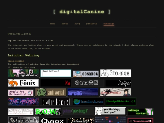 Website screenshot