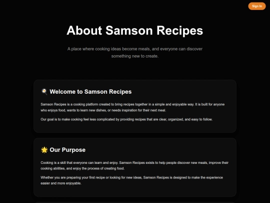 Pages/about screenshot