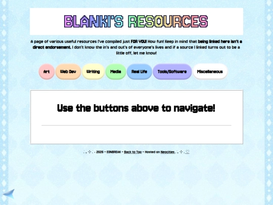 miscellaneous/resources screenshot