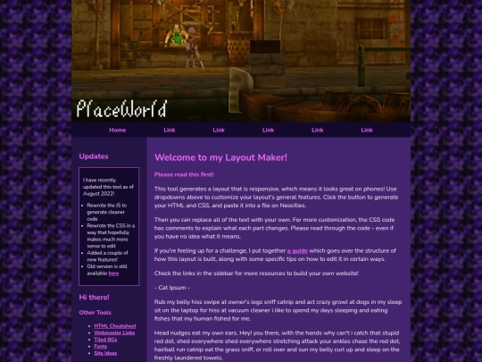 Website screenshot