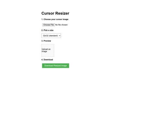 resizecursor screenshot