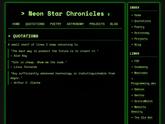 Website screenshot