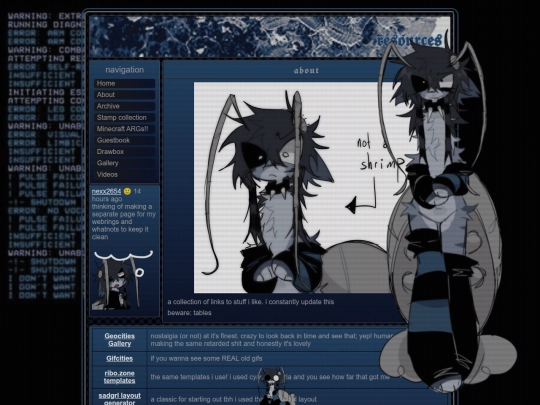 Website screenshot