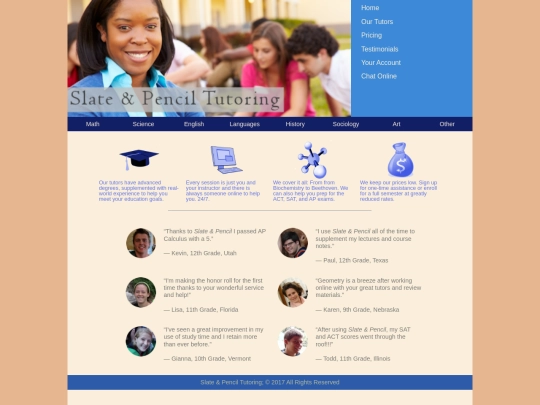 Website screenshot