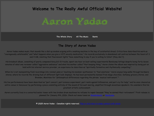 Website screenshot