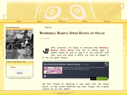 Website screenshot