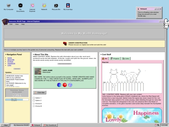 Website screenshot