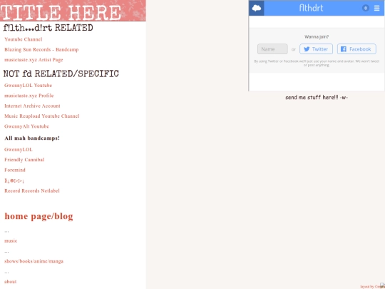 links screenshot